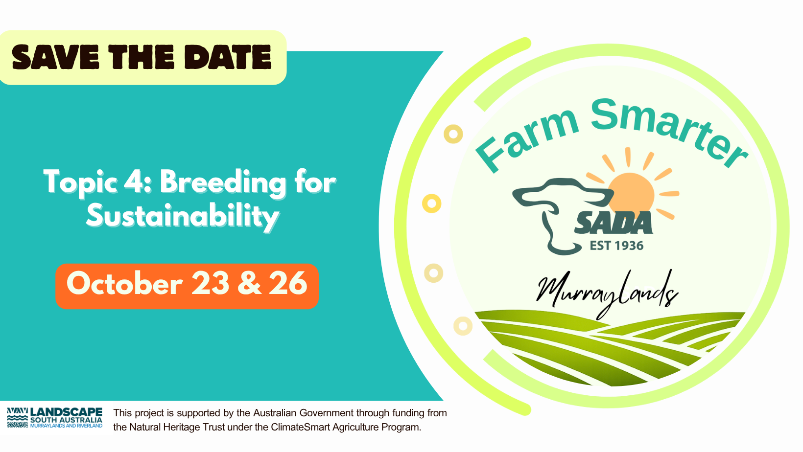 Farm Smarter Topic 4 - Breeding for Sustainability (Workshop 2) Monday October 26
